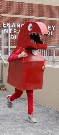 Students in Halloween Parade