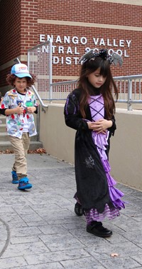 Students in Halloween Parade