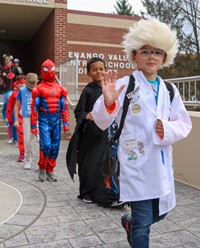 Students in Halloween Parade