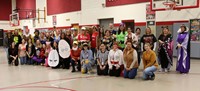Port Dickinson Elementary teachers dressed up for Halloween
