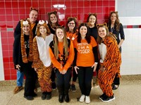 Chenango Bridge teachers dressed for Halloween