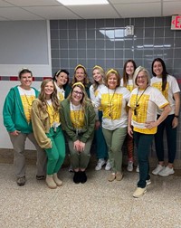 Chenango Bridge teachers dressed for Halloween