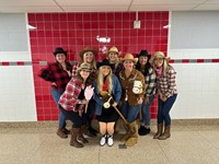 Chenango Bridge teachers dressed for Halloween