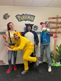 high school teachers dressed up for Halloween