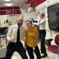 High School Teachers Dressed Up for Halloween