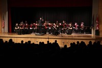 students performing in high school winter concert