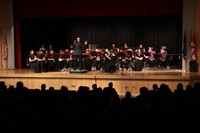 students performing in high school winter concert