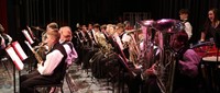 students performing in high school winter concert