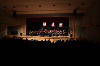 students performing in high school winter concert