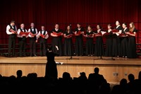 students performing in high school winter concert