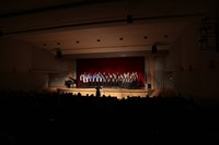 students performing in high school winter concert