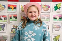 fourth grade students participating in holidays around the world activity