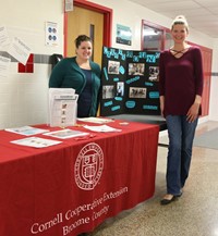 cornell cooperative extension booth at community night 