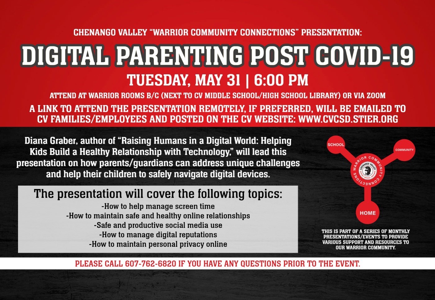 warrior community connections digital parenting post covid 19