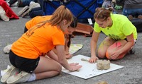 students working on feats of clay activity