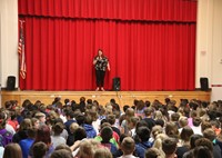 teacher at talent show