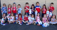 students at flag day celebration