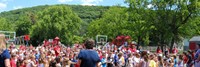 students at flag day celebration