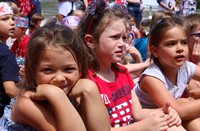 students at flag day celebration