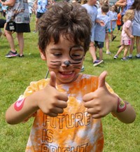 people at port dickinson elementary field days