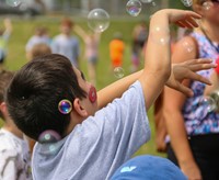 people at port dickinson elementary field days