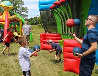 people at port dickinson elementary field days