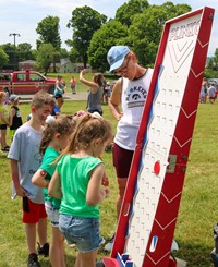 people at port dickinson elementary field days