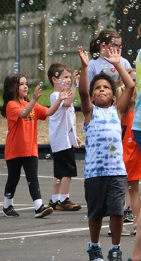 people at port dickinson elementary field days