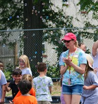 people at port dickinson elementary field days