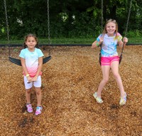 students swinging