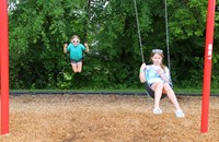 students swinging