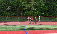 students participating in sixth grade field day event