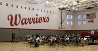 band students performing