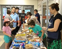 people at ice cream social