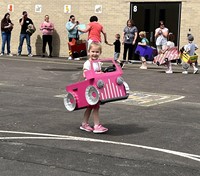 students and families at pre k family day