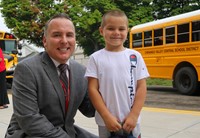 superintendent and student