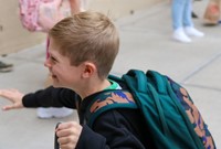 student running excited