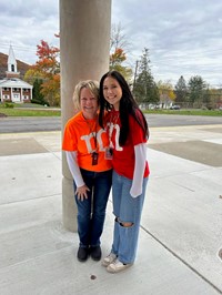 staff in Halloween costumes