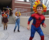 afternoon Halloween Parade at Port Dickinson Elementary