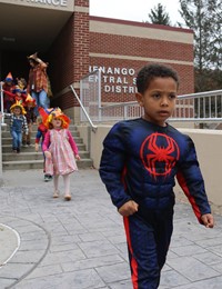 afternoon Halloween Parade at Port Dickinson Elementary