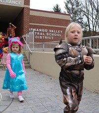 afternoon Halloween Parade at Port Dickinson Elementary