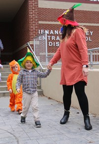 afternoon Halloween Parade at Port Dickinson Elementary