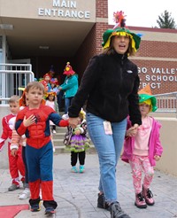 afternoon Halloween Parade at Port Dickinson Elementary