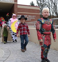 afternoon Halloween Parade at Port Dickinson Elementary