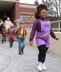 afternoon Halloween Parade at Port Dickinson Elementary