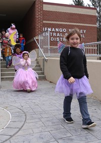 afternoon Halloween Parade at Port Dickinson Elementary