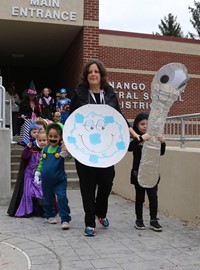 afternoon Halloween Parade at Port Dickinson Elementary