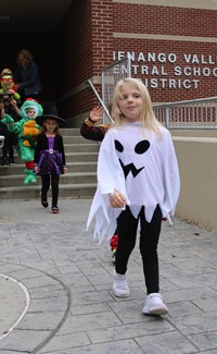 afternoon Halloween Parade at Port Dickinson Elementary