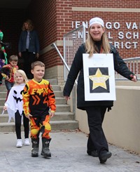 afternoon Halloween Parade at Port Dickinson Elementary