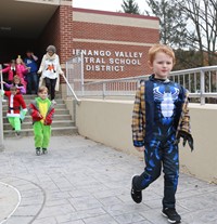 afternoon Halloween Parade at Port Dickinson Elementary